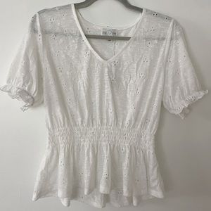 Francesca’s peplum shirt, size L